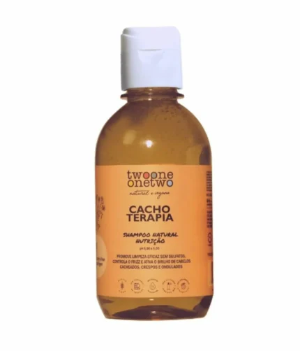 Shampoo Natural Cacho Terapia Cabelos Cacheados, Crespos ou Ondulados