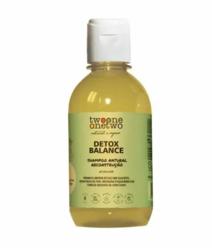 Shampoo Natural Detox Balance Cabelos Oleosos ou com Caspa Twoone One